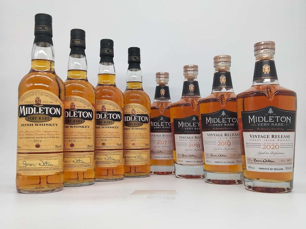 Midleton Very Rare, Brian Nation 70cl Set (2014 to 2020), includes both 2017 releases