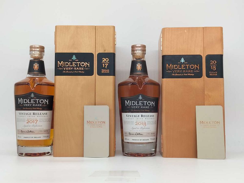 Midleton Very Rare, Brian Nation 70cl Set (2014 to 2020), includes both 2017 releases