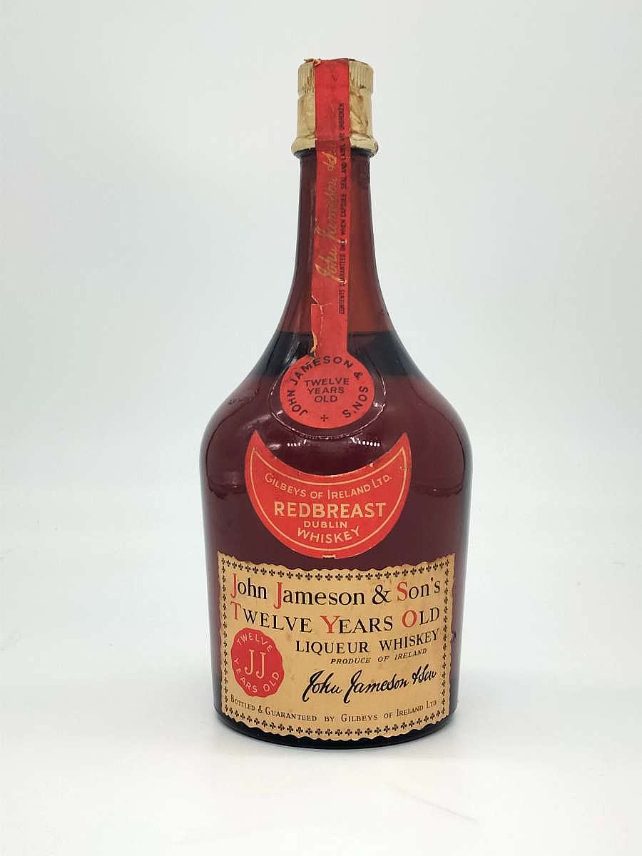 John Jameson & Son's Twelve Year Old Redbreast Dublin Whiskey, 1950s Gilbeys of Ireland