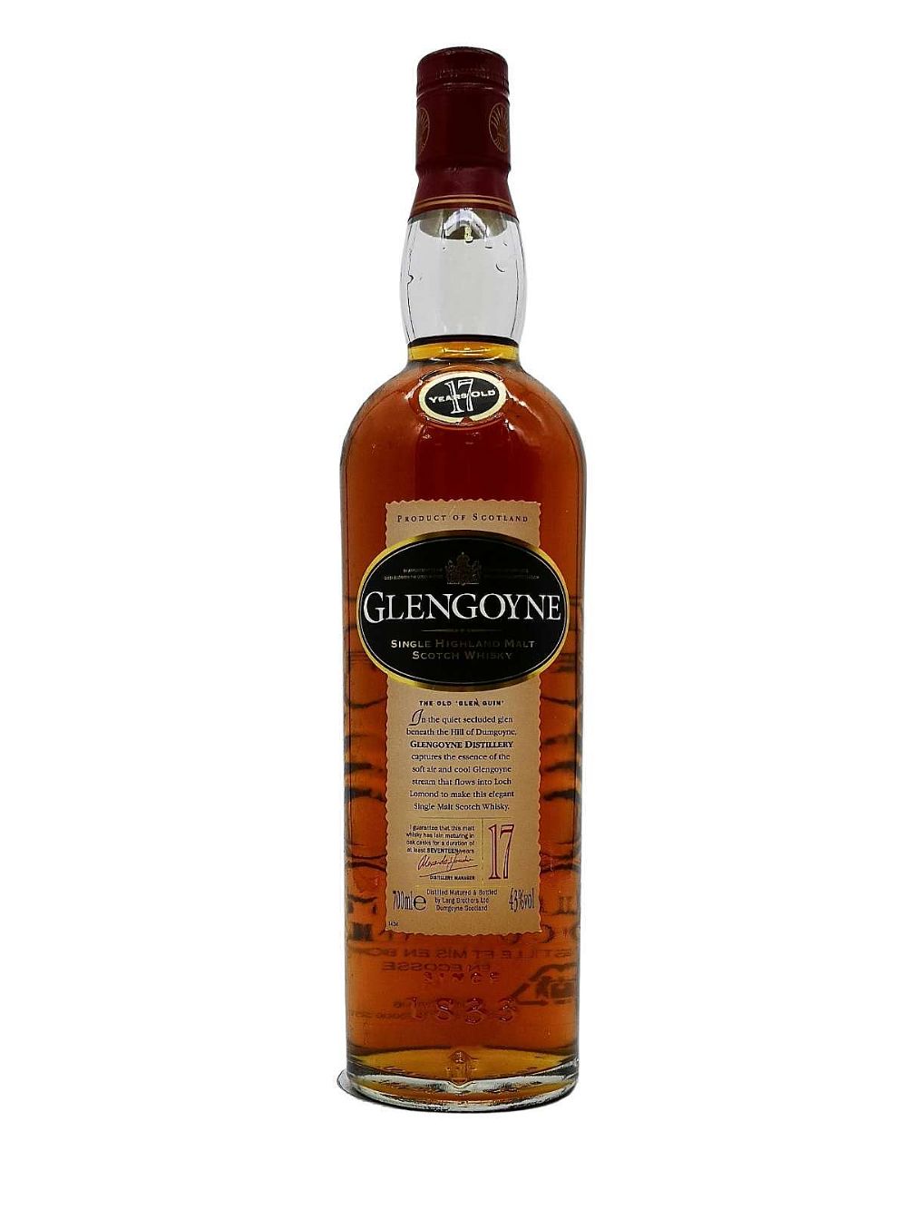 Glengoyne 17 year old Single Malt Scotch Whisky