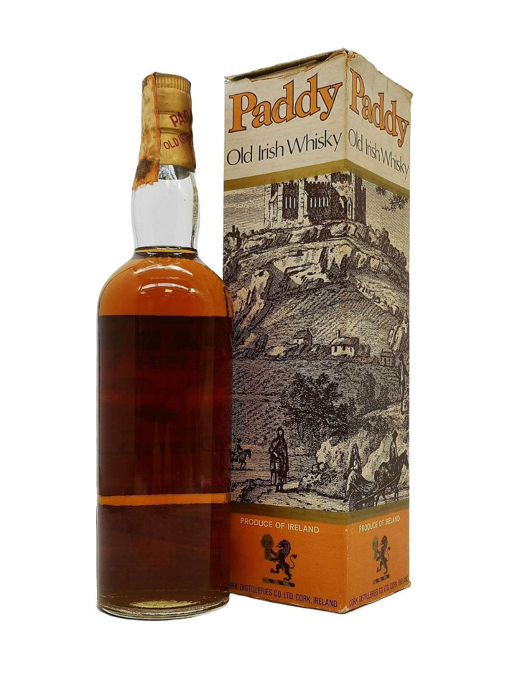 Paddy 10 year old, Old Irish Whiskey, Cork Distilleries Company, pre-1966 bottling