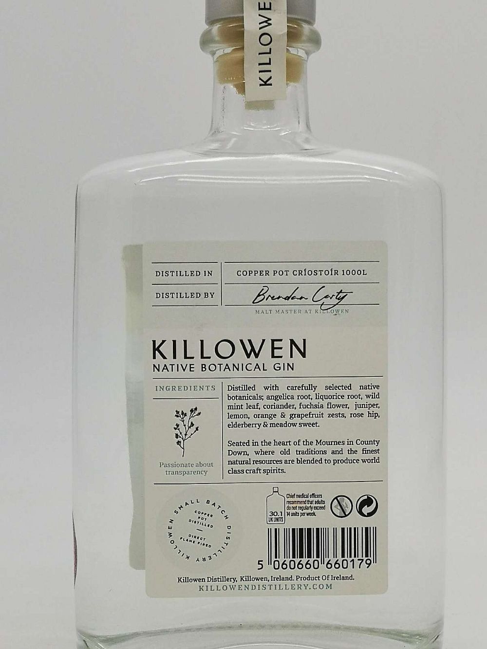 Killowen Gin, small batch #4