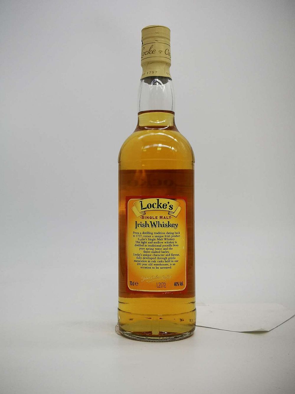 Locke's Single Malt Pure Pot Still Irish Whiskey
