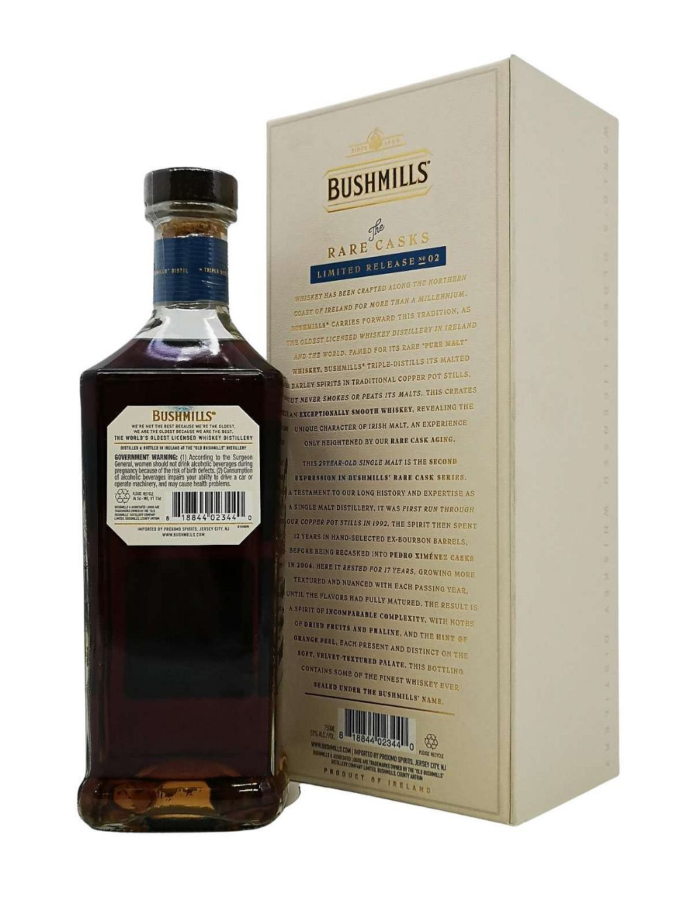 Bushmills Causeway 'The Rare Casks' 29 year old, Limited Release No. 2