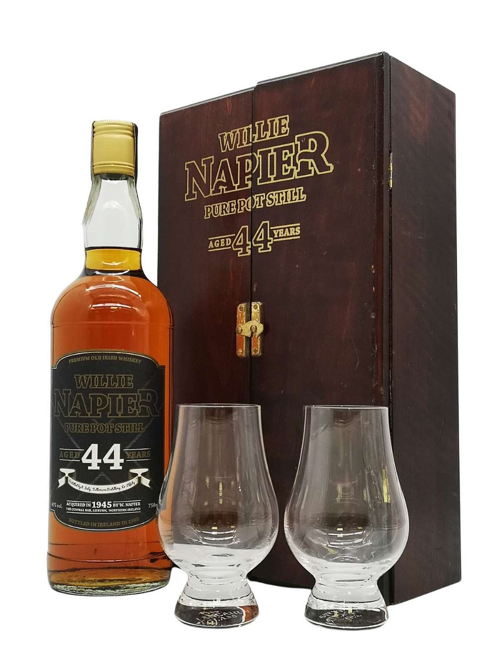 Willie Napier B. Daly Tullamore 44 year old Pure Pot Still Irish Whiskey