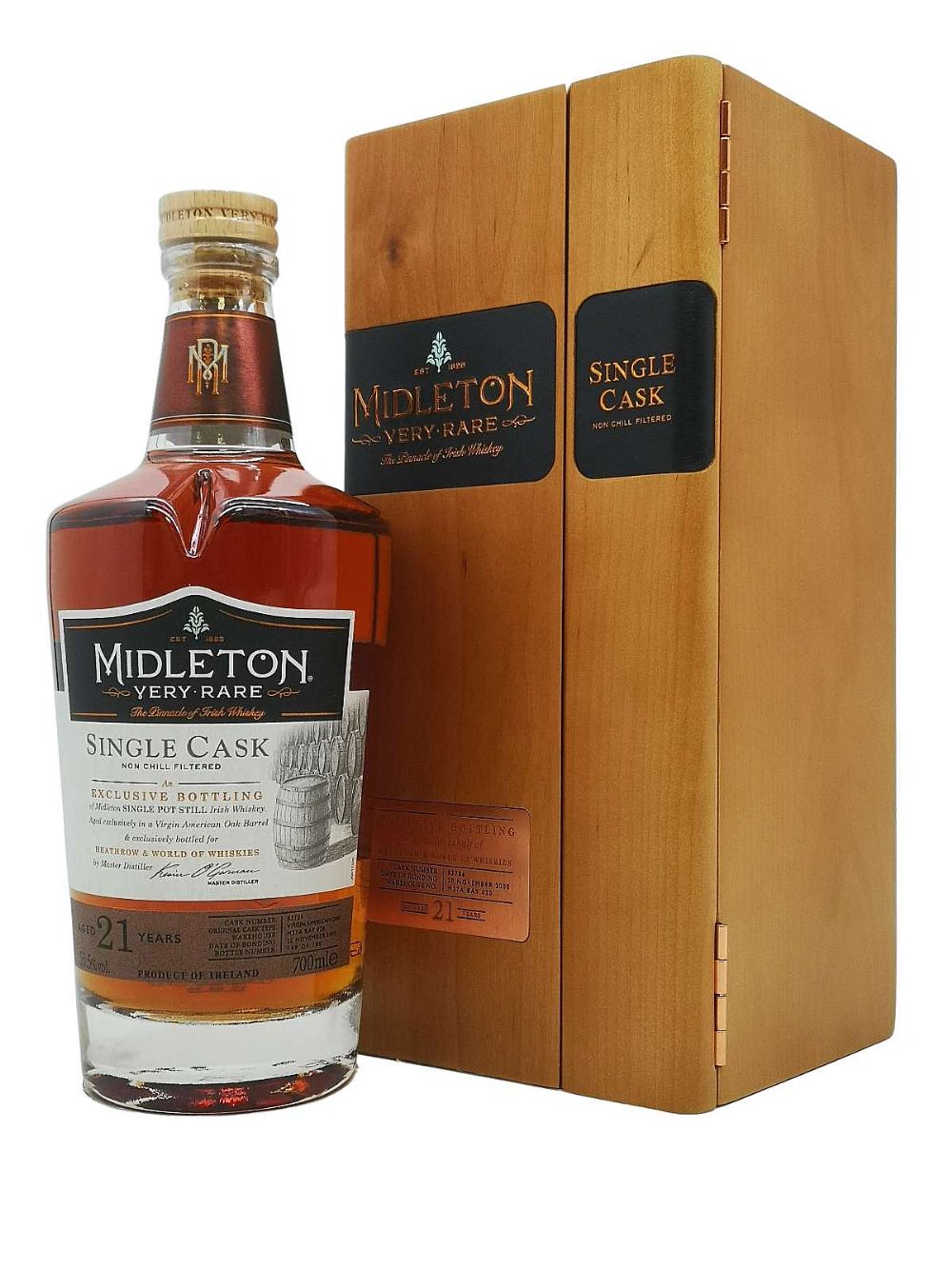 Midleton Very Rare Single Cask, Heathrow & World of Whiskies Exclusive, 21 year old