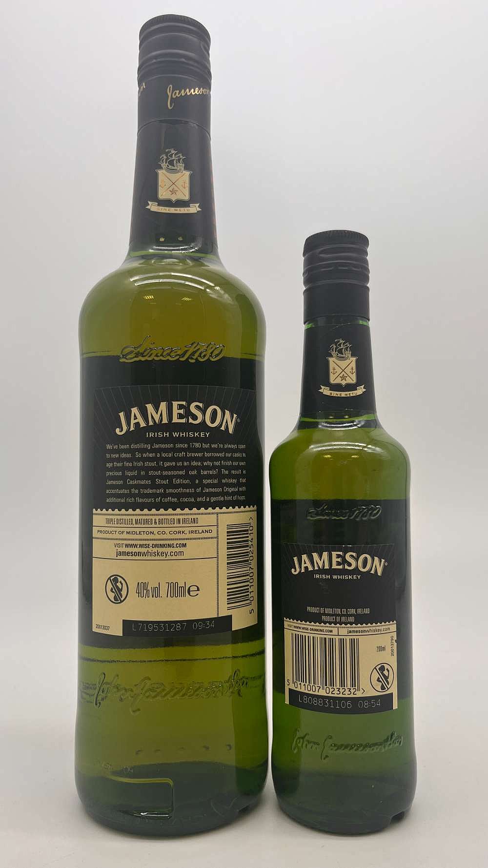 Jameson Caskmates Stout Edition (2 bottle lot 70cl & 20cl) | Whiskey  Bidders | Irish Whiskey Auction Online Platform