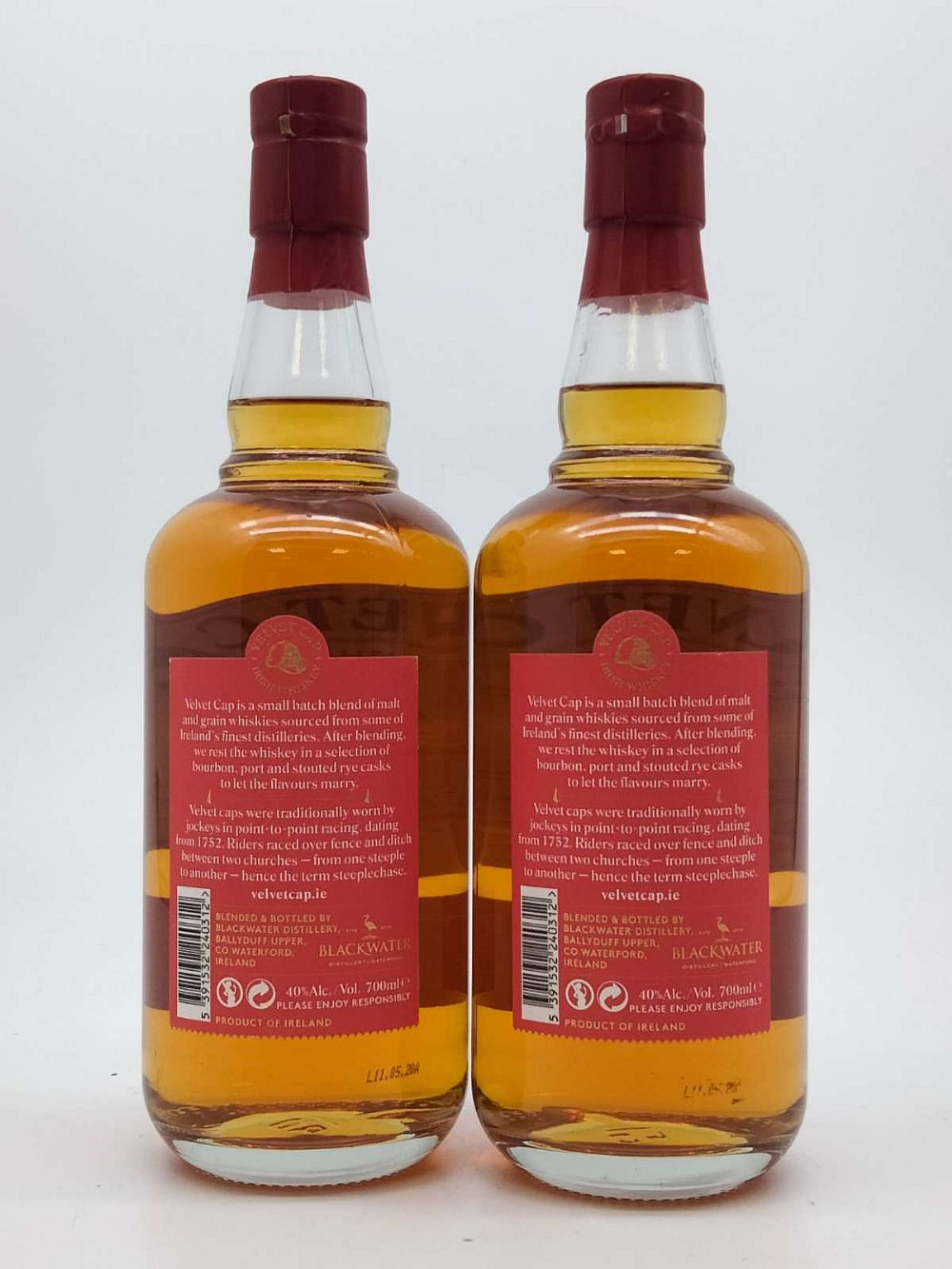 Velvet Cap Irish Whiskey, Triple Cask (2 bottle joint lot) | Whiskey  Bidders | Irish Whiskey Auction Online Platform
